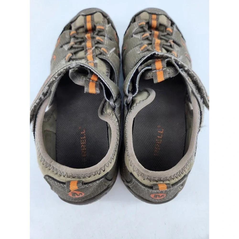 Merrell ML-Hydro H2O San Boys Size 4M Brown Orange Leather Water Shoes‎ MK261856